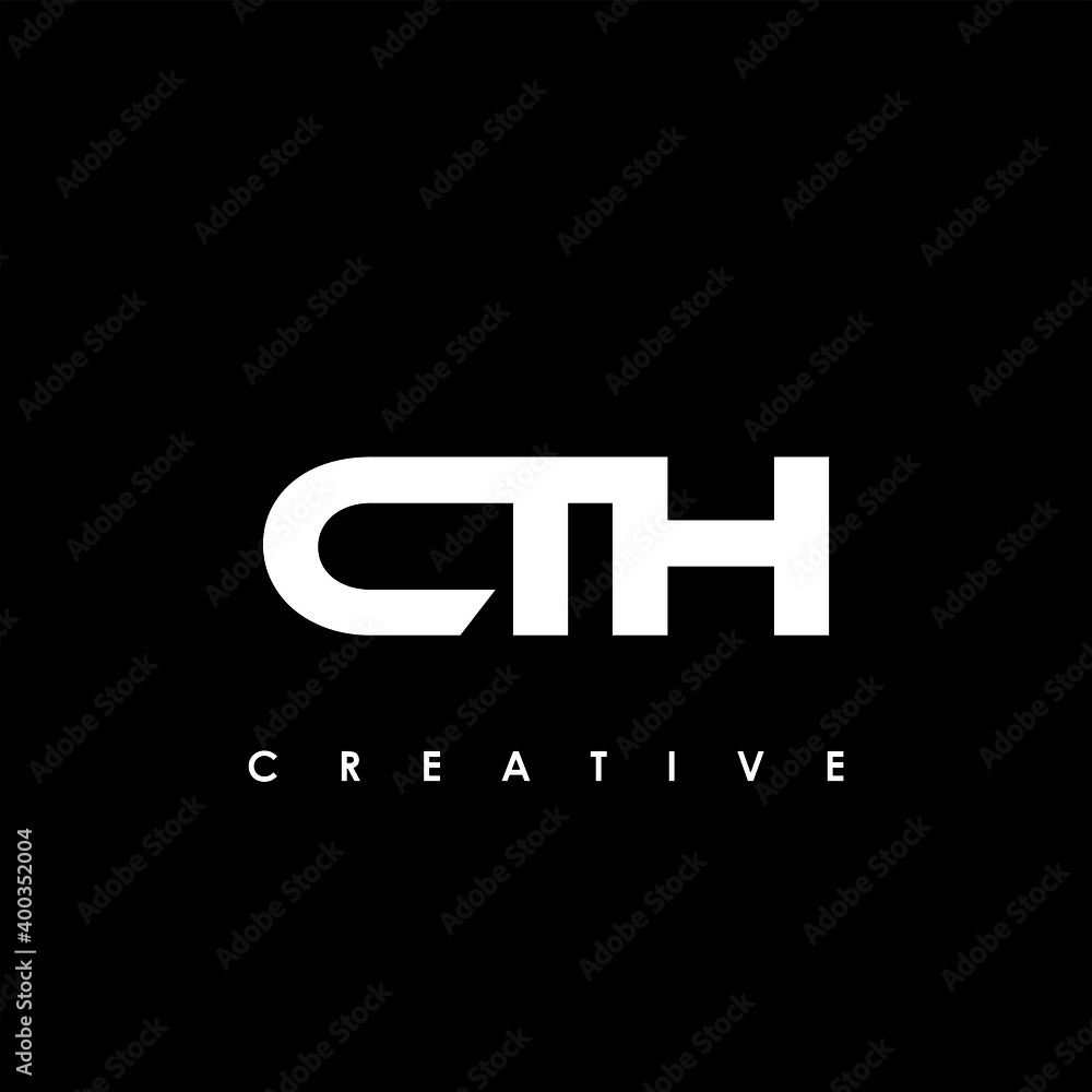 CTH Letter Initial Logo Design Template Vector Illustration