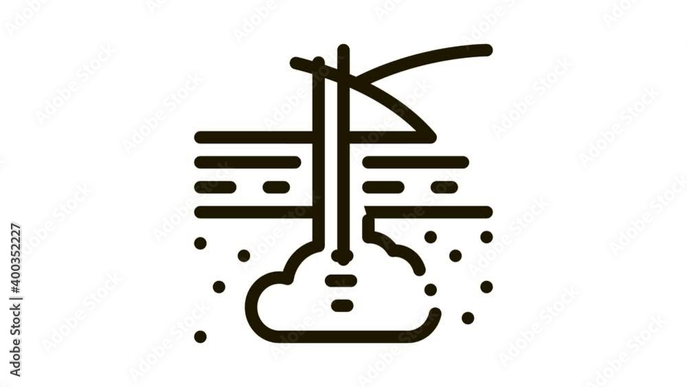 gas entry into ground Icon Animation. black gas entry into ground animated icon on white background gas entry into ground Icon Animation. black gas entry into ground animated icon on white background