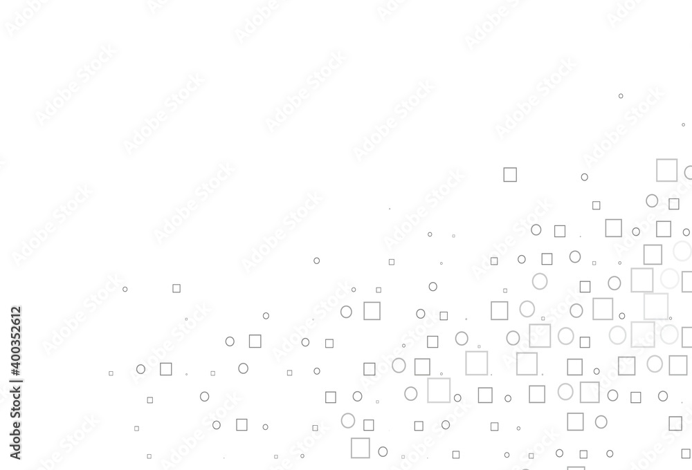Light Silver, Gray vector background with circles, rectangles. Light Silver, Gray vector background with circles, rectangles.