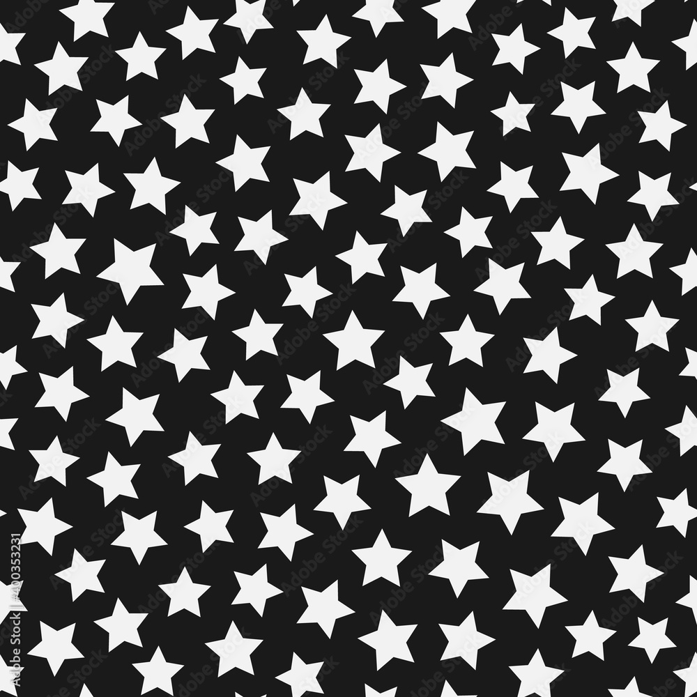 Stars chaos seamless pattern background. Design element for textile print Stars chaos seamless pattern background. Design element for textile print