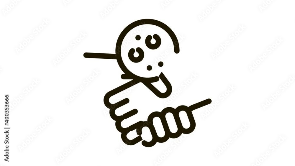 handshake dermatitis transmission Icon Animation. black handshake dermatitis transmission animated icon on white background handshake dermatitis transmission Icon Animation. black handshake dermatitis transmission animated icon on white background