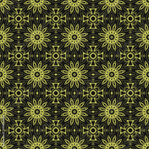 Luxury Traditional Ornamental Design. Modern Seamless Geometry Pattern. Vector Illustration. For Interior Design, Printing, Web And Textile Design.