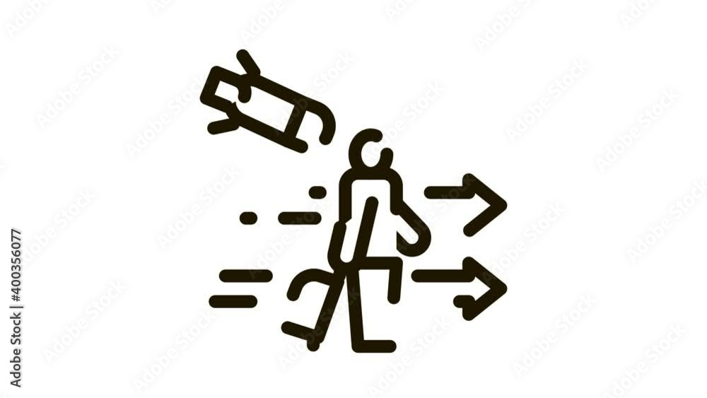 migratory man tourist Icon Animation. black migratory man tourist animated icon on white background migratory man tourist Icon Animation. black migratory man tourist animated icon on white background