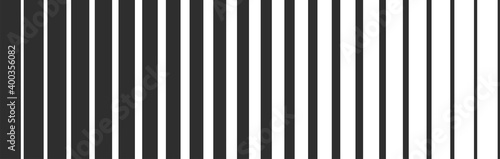 Black line gradient halftone background. Monochrome texture. Abstract geometric design. Retro seamless pattern. Vector illustration.