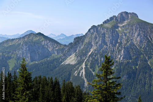 View to Bavyrian Alps, mountain Saeuling
