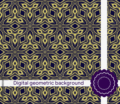 Luxury Traditional Ornamental Design. Modern Seamless Geometry Pattern. Vector Illustration. For Interior Design, Printing, Web And Textile Design.