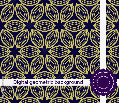 Luxury Traditional Ornamental Design. Modern Seamless Geometry Pattern. Vector Illustration. For Interior Design, Printing, Web And Textile Design.