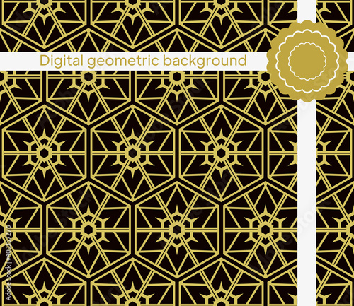 Luxury Traditional Ornamental Design. Modern Seamless Geometry Pattern. Vector Illustration. For Interior Design, Printing, Web And Textile Design.