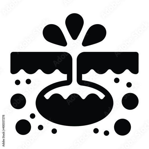 
Soil moisture glyph editable icon 
