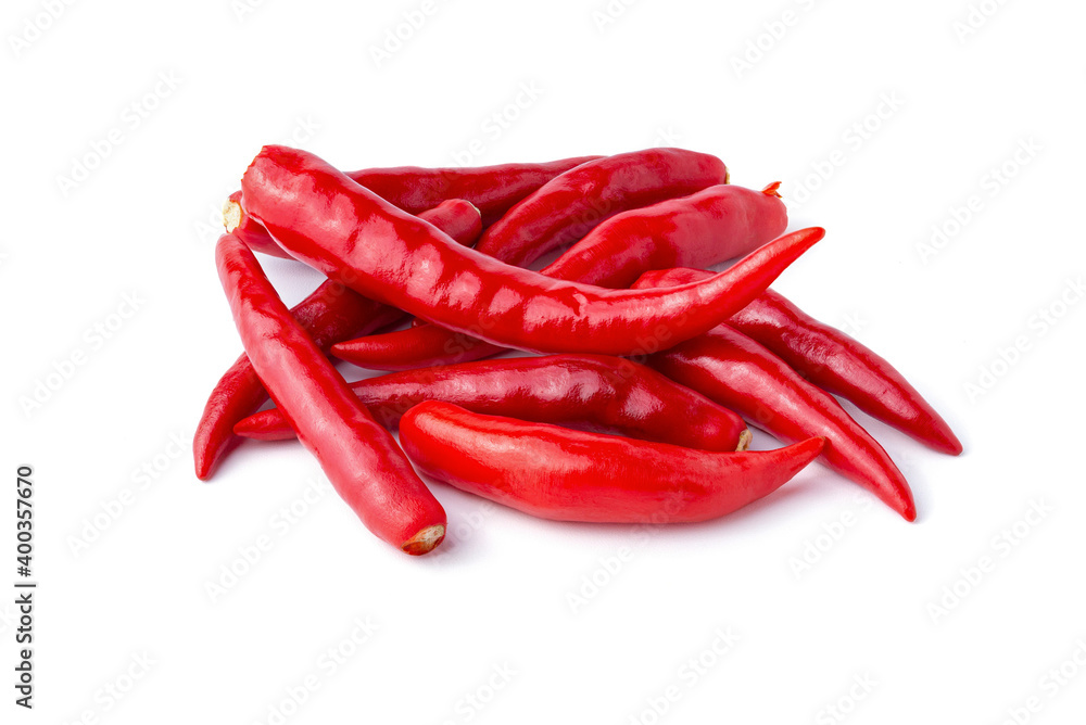 chilli isolated on white Clipping path included. chilli isolated on white Clipping path included.