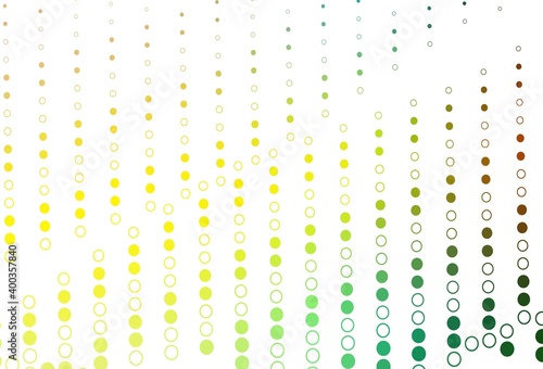 Light Blue, Yellow vector template with circles. © Dmitry