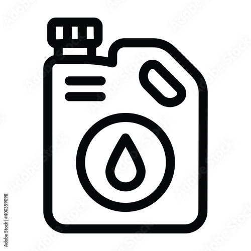 
Fuel drop showing in glyph editable icon of kerosene can 
