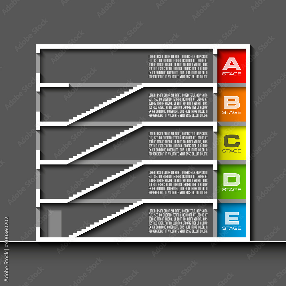 abstract business chart. 5 Steps from lower to upper steps. diagram template/graphic or website layout. Vector. Step by step idea. abstract business chart. 5 Steps from lower to upper steps. diagram template/graphic or website layout. Vector. Step by step idea.