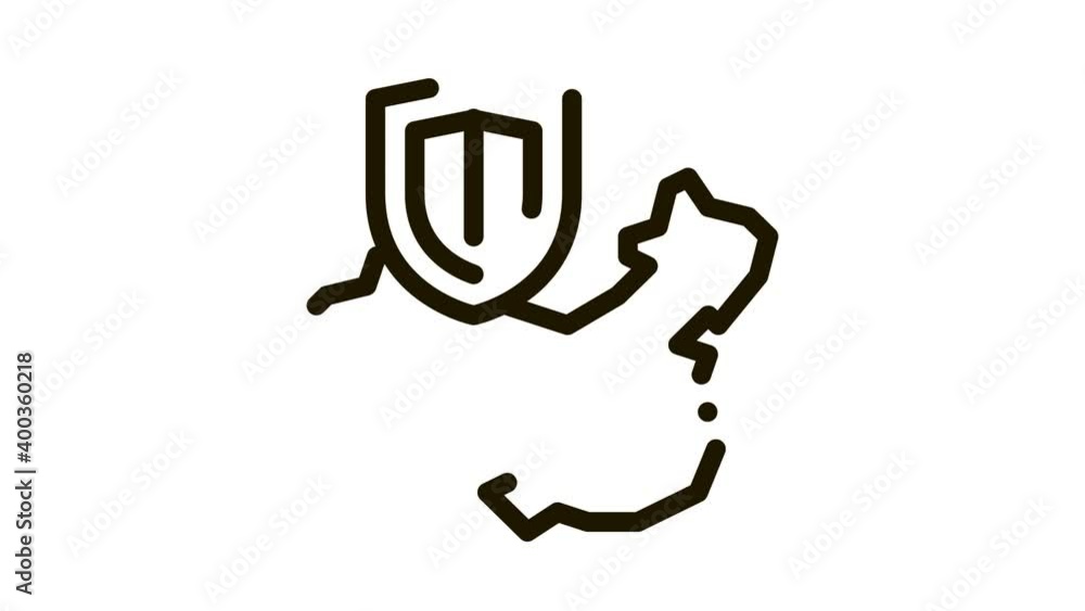 china on the map Icon Animation. black china on the map animated icon on white background china on the map Icon Animation. black china on the map animated icon on white background