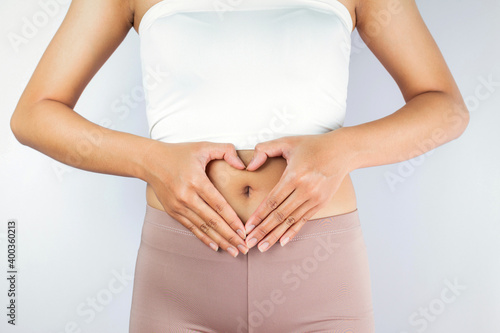 Foto stomach Women Health digestion pain health Stomach  Slim Body good health  hand