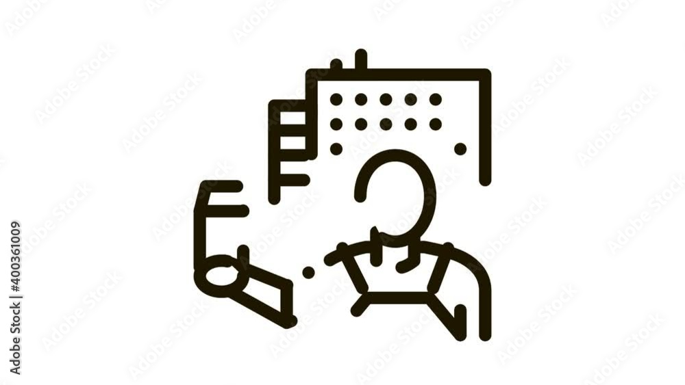 farm milk worker Icon Animation. black farm milk worker animated icon on white background farm milk worker Icon Animation. black farm milk worker animated icon on white background