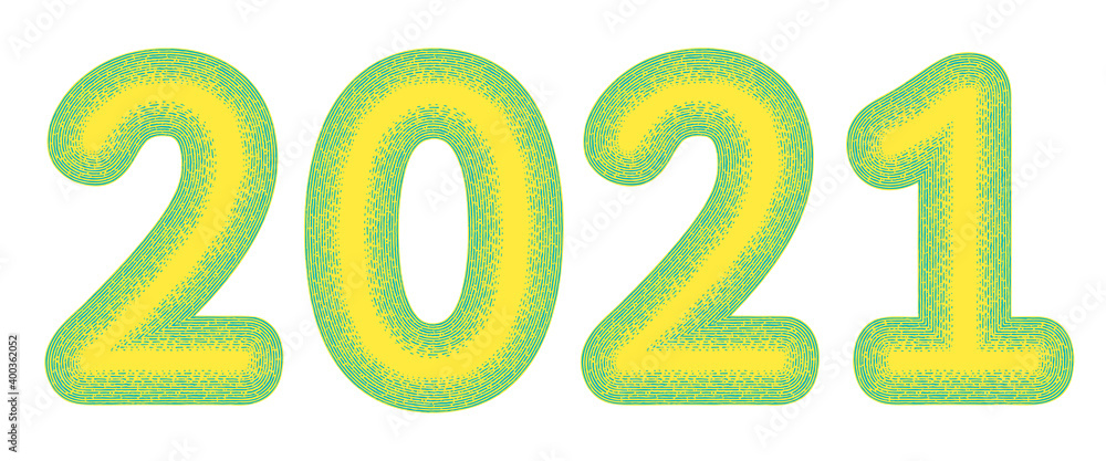2021 text banner with decorative shading 2021 text banner with decorative shading