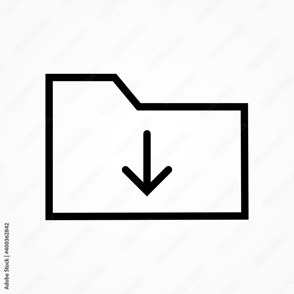 download line icon download line icon
