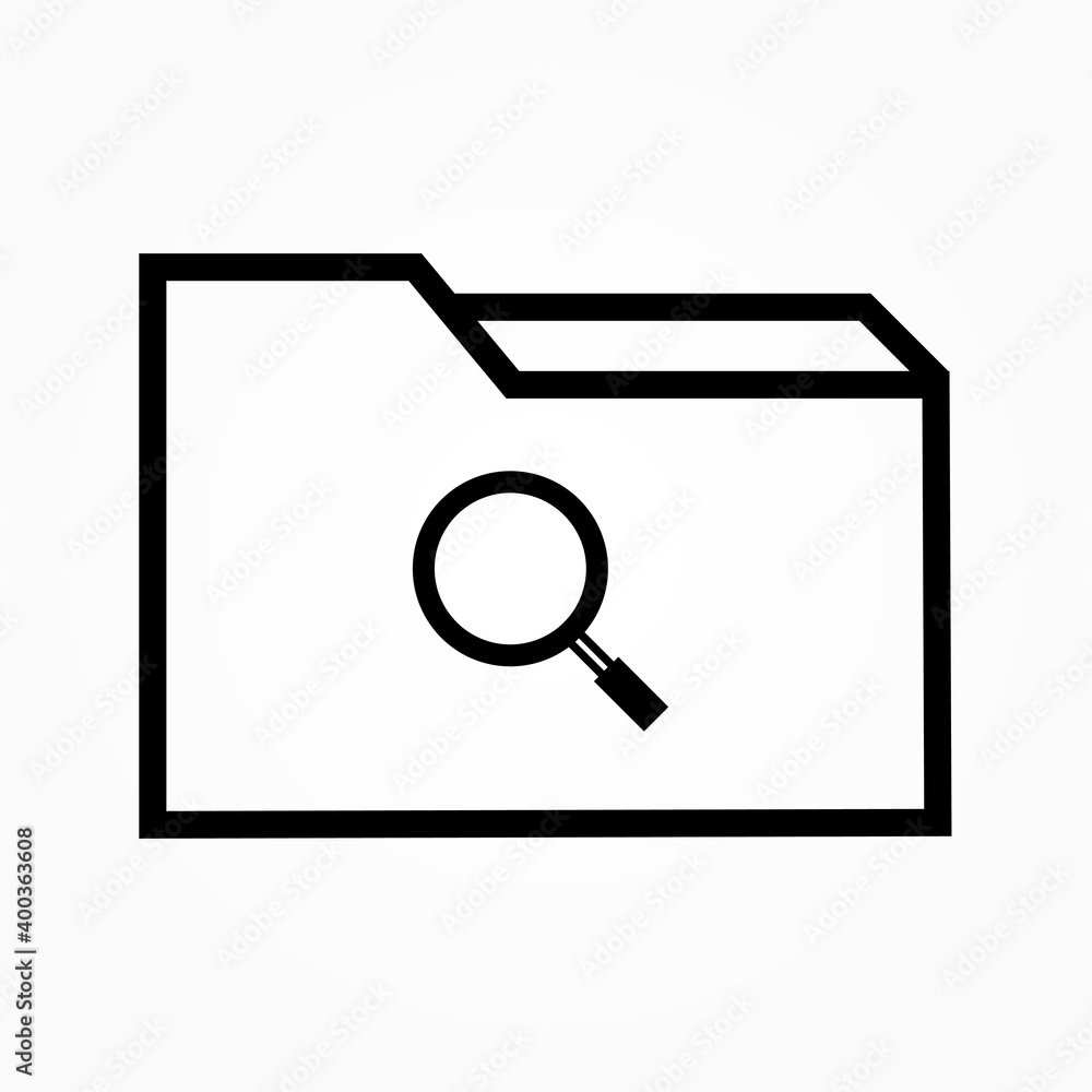 search folder sign icon for web search folder sign icon for web