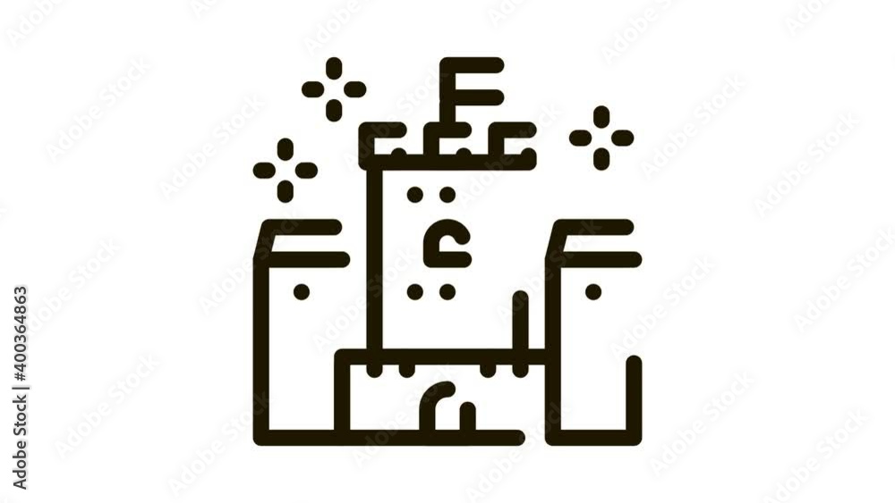 princess castle Icon Animation. black princess castle animated icon on white background princess castle Icon Animation. black princess castle animated icon on white background
