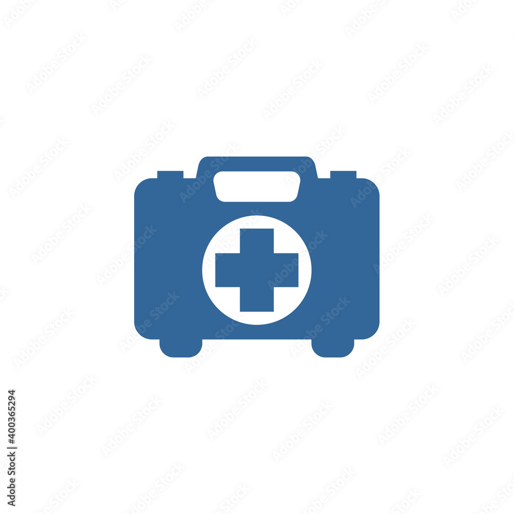 Obraz premium Medical bag logo design vector template, Travel logo design concept, Icon symbol