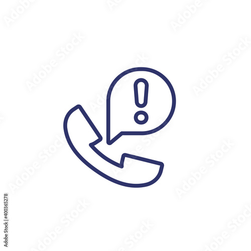 important phone call line icon