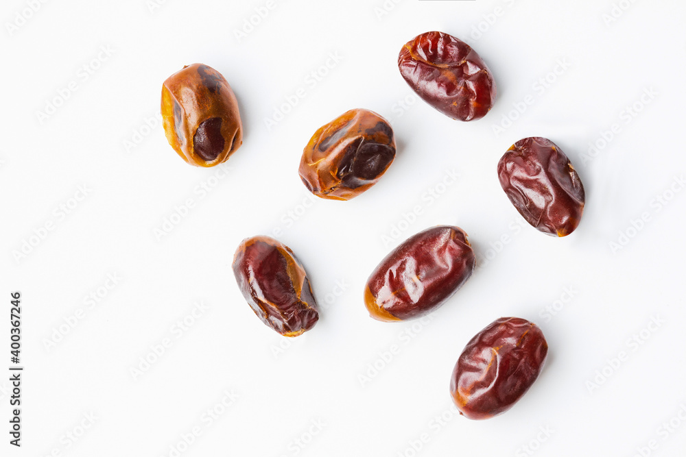 dates isolated on white background dates isolated on white background