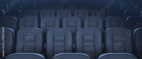 Canvastavla Cinema industry background. Empty cinema hall.