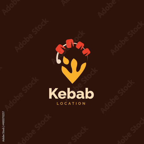 Kebab logo icon design concept