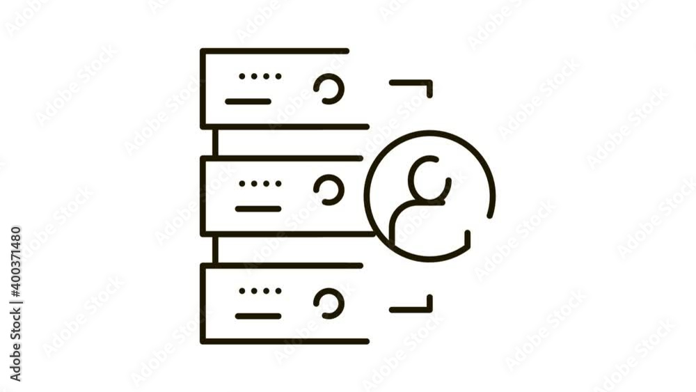 various human functions Icon Animation. black various human functions animated icon on white background various human functions Icon Animation. black various human functions animated icon on white background