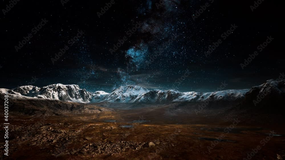 himalaya mountain with star in night time himalaya mountain with star in night time