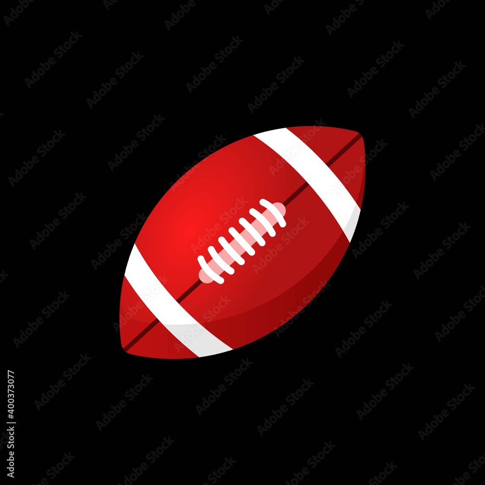 american football vector isolated on black background american football vector isolated on black background