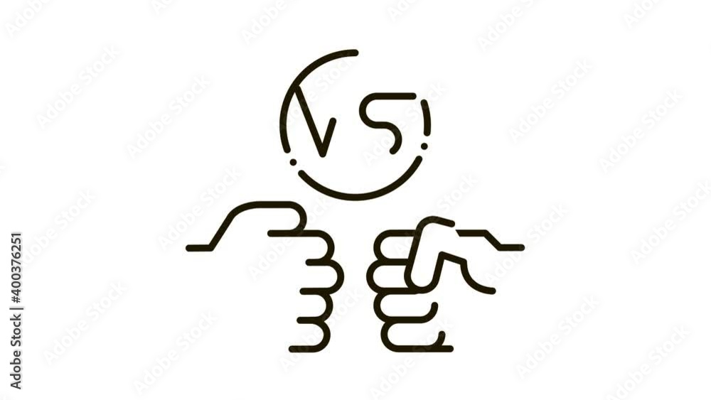 Fighting Battle Icon Animation. black Fighting Battle animated icon on white background Fighting Battle Icon Animation. black Fighting Battle animated icon on white background