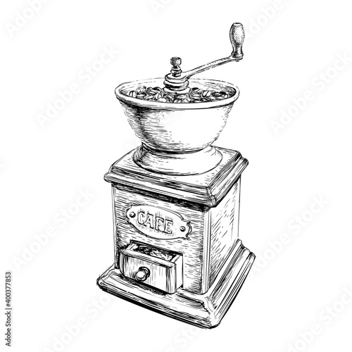 Vector Illustration Manual Coffee Grinder Vector Illustration Manual Coffee Grinder Vector Illustration Manual Coffee Grinder