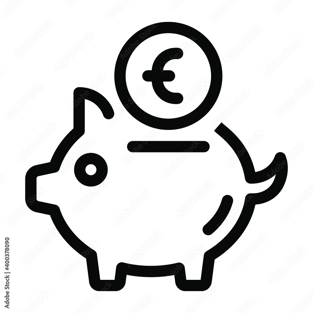 A small pig with euro coins with it depicting piggy bank
A small pig with euro coins with it depicting piggy bank