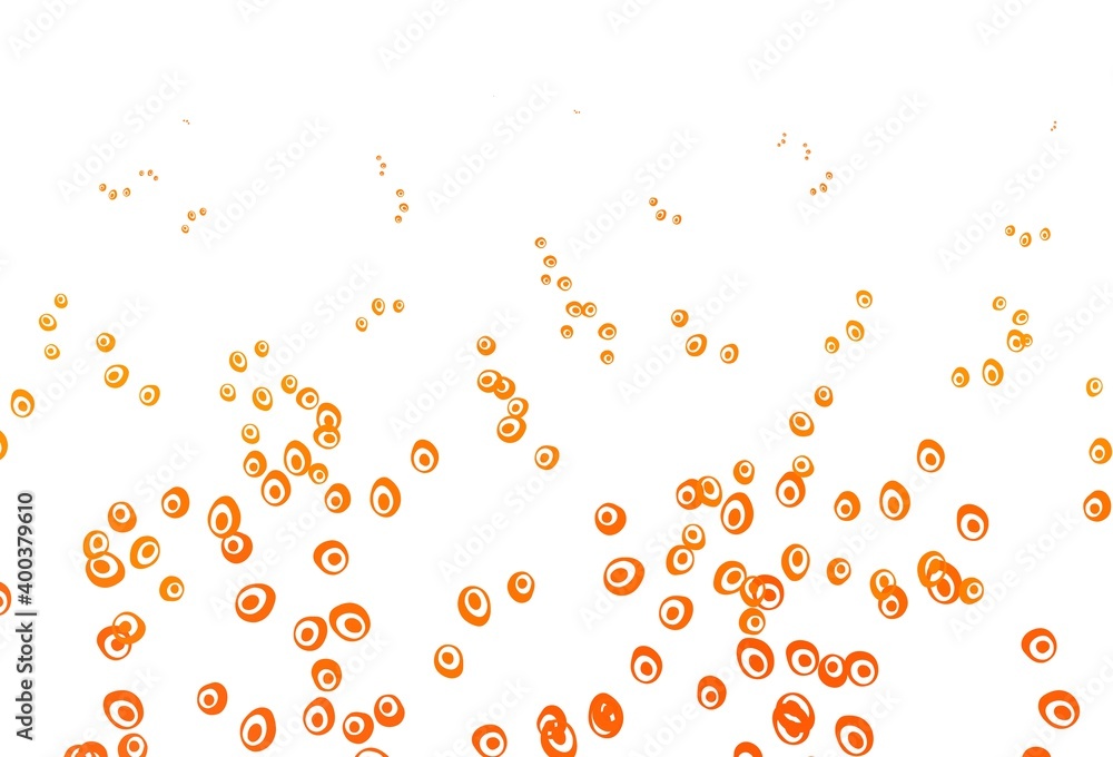 Light Orange vector cover with spots. Light Orange vector cover with spots.