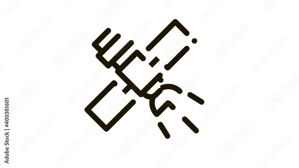 Satellite Topography Tool Icon Animation. black Satellite Cosmic Equipment For Cellphone Connection animated icon on white background Satellite Topography Tool Icon Animation. black Satellite Cosmic Equipment For Cellphone Connection animated icon on white background