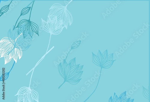 Light BLUE vector sketch background.