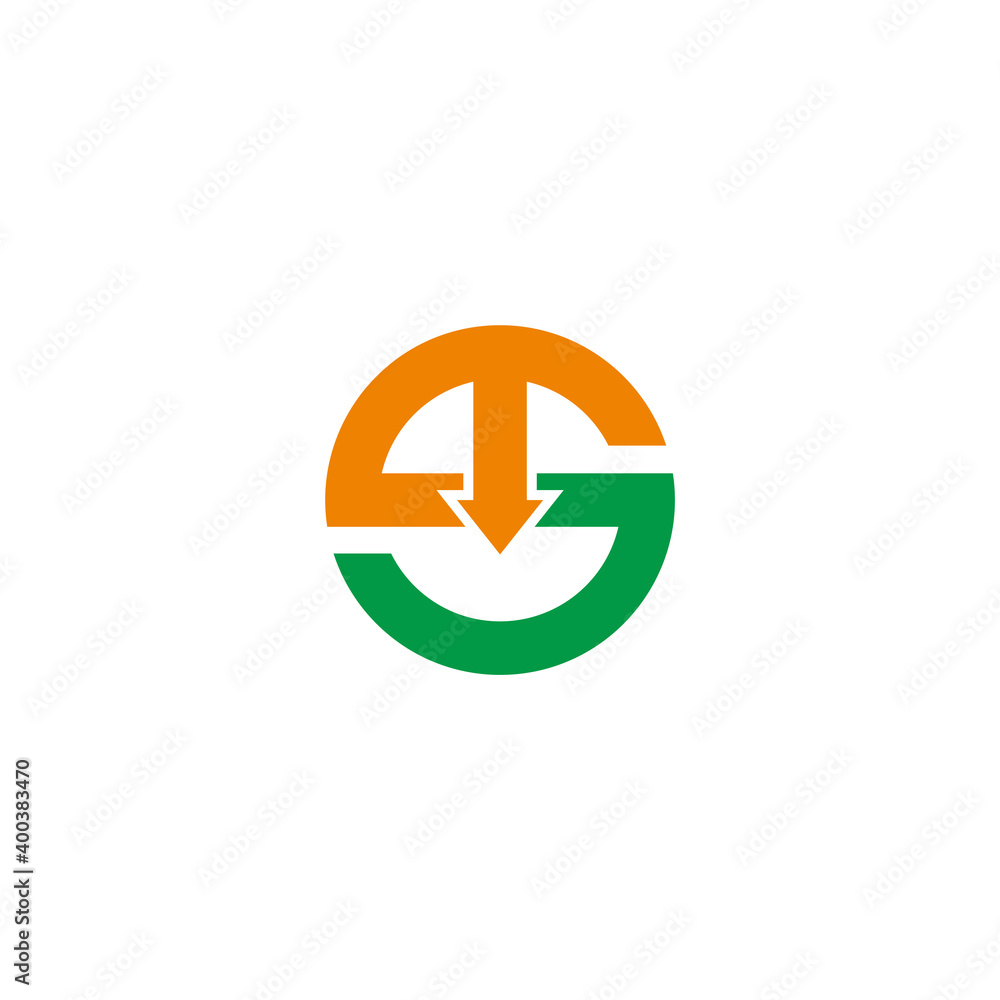 letter s location arrow geometric design logo vector letter s location arrow geometric design logo vector