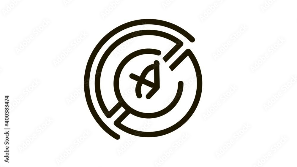 Bow With Arrow Crossed Out Icon Animation. black Anti Archery Sport, Cross Out Equipment Mark animated icon on white background Bow With Arrow Crossed Out Icon Animation. black Anti Archery Sport, Cross Out Equipment Mark animated icon on white background