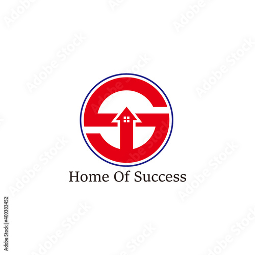 Free Download letter s home business arrow up geometry design logo vector - GFXLoad