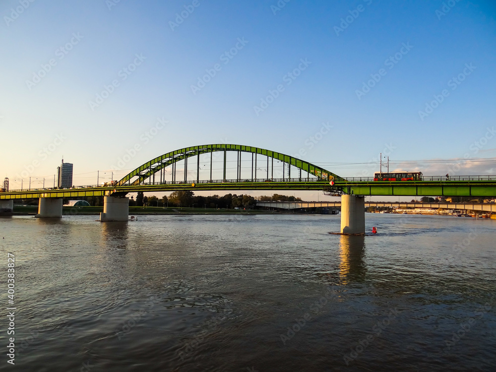 Sava bridge over the river Sava