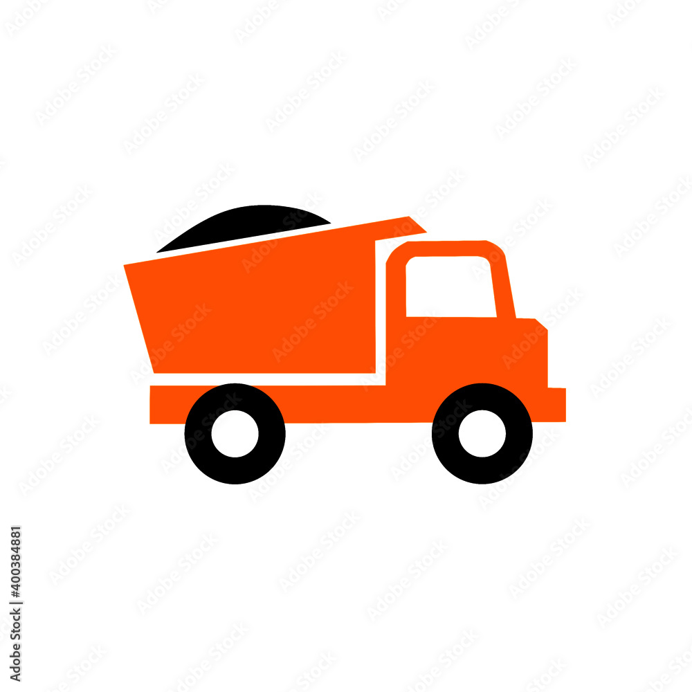 Vector illustration of a truck