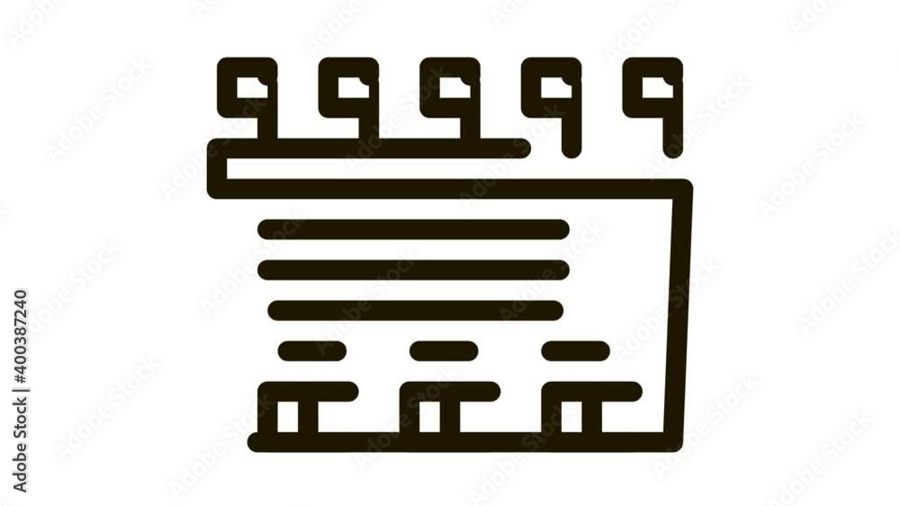 Game Fields Top View Icon Animation. black Game Fields Top View animated icon on white background Game Fields Top View Icon Animation. black Game Fields Top View animated icon on white background