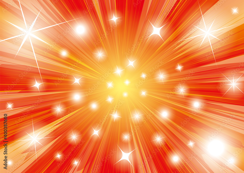 集中線のキラキラした赤い壁紙 Stock Illustration Adobe Stock