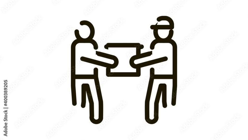 Transfer and Issue of Parcel Icon Animation. black Transfer and Issue of Parcel animated icon on white background Transfer and Issue of Parcel Icon Animation. black Transfer and Issue of Parcel animated icon on white background