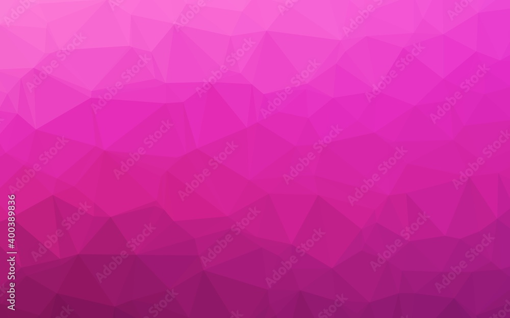 Light Pink vector triangle mosaic cover. Light Pink vector triangle mosaic cover.