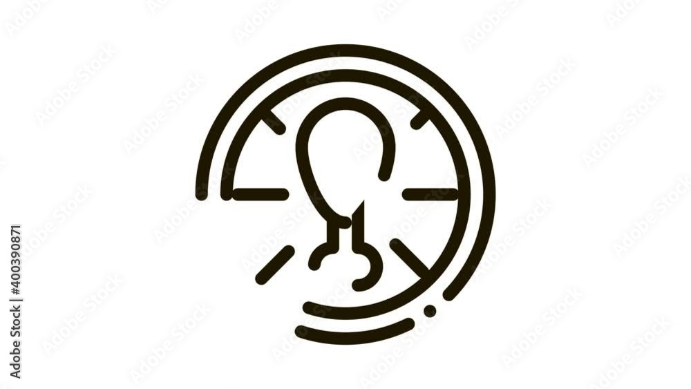 Pizza Chicken Icon Animation. black Pizza Chicken animated icon on white background Pizza Chicken Icon Animation. black Pizza Chicken animated icon on white background