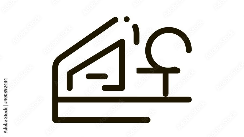 Bowling Machine Icon Animation. black Bowling Machine animated icon on white background Bowling Machine Icon Animation. black Bowling Machine animated icon on white background