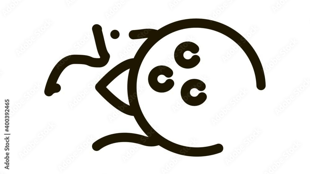Burning Ball Icon Animation. black Burning Ball animated icon on white background Burning Ball Icon Animation. black Burning Ball animated icon on white background